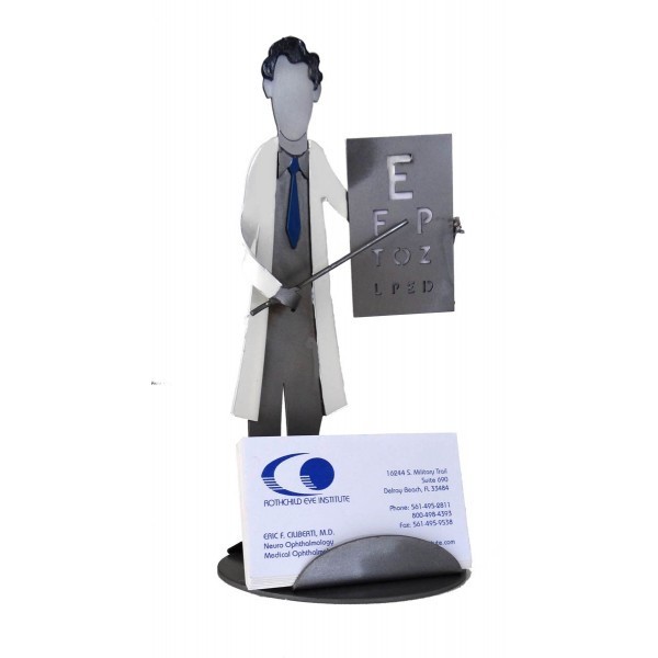 Eye Doctor Business Card Holder Metal, Business Card Holder Desktop Unique