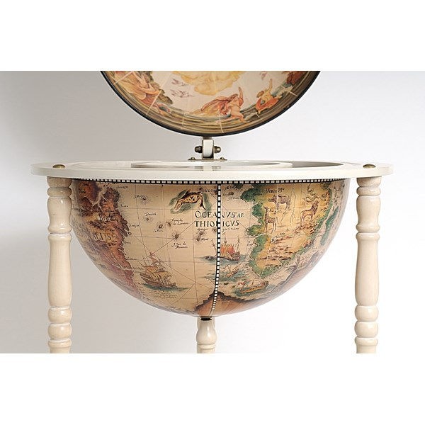 Globe Drink Cabinet 17 3 4 Inches White