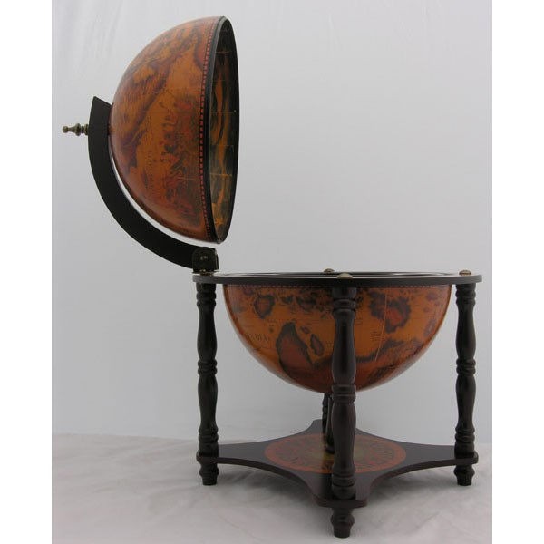 Globe Bar 13 Inches 4 Legged Stand Red