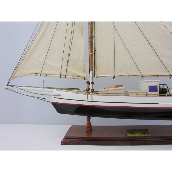 Skipjack Painted (L80) | Yacht Sail Boats Sloop Wooden Model