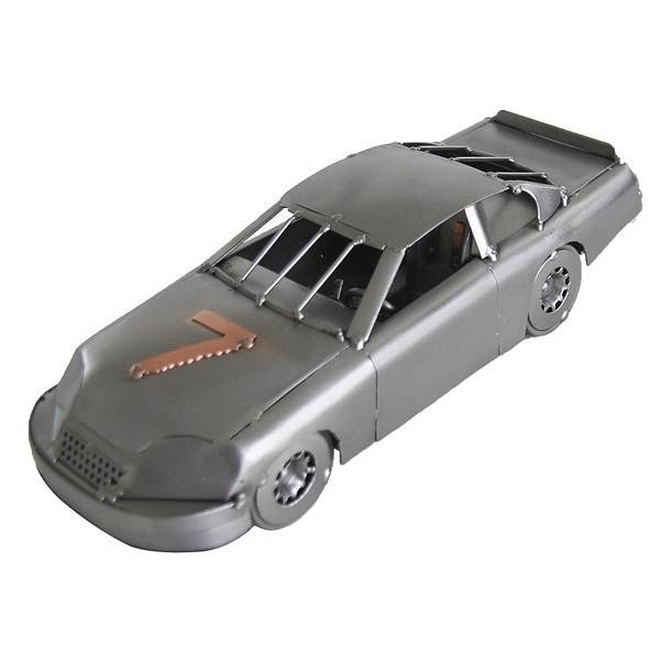 Stock Car Metal Sculpture Metal Sculpture Recycled Handcrafted