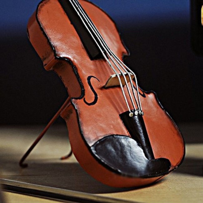 Orange Vintage Violin 12 Scale