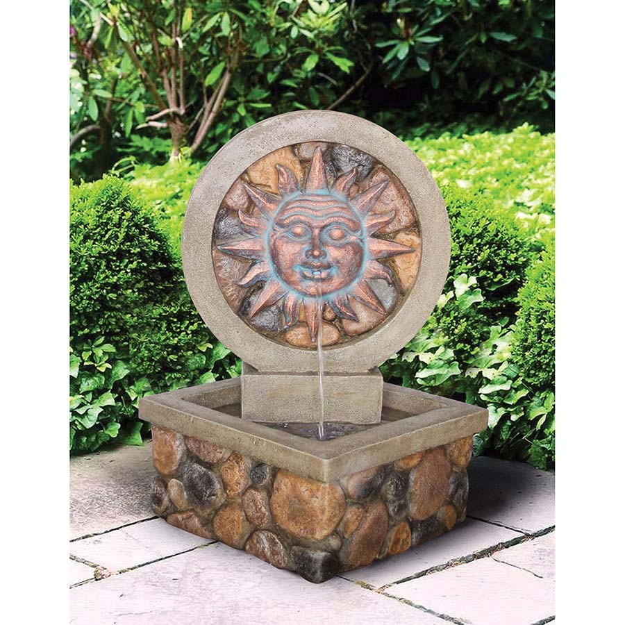 Sun Disc Fountain Fountains Garden Decor