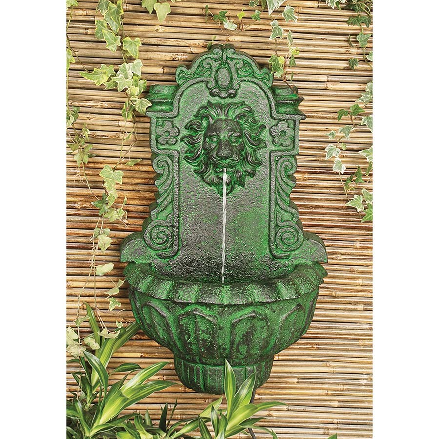 Casa Del Lago Lion Head Wall Niche Fountain Fountains Garden Decor