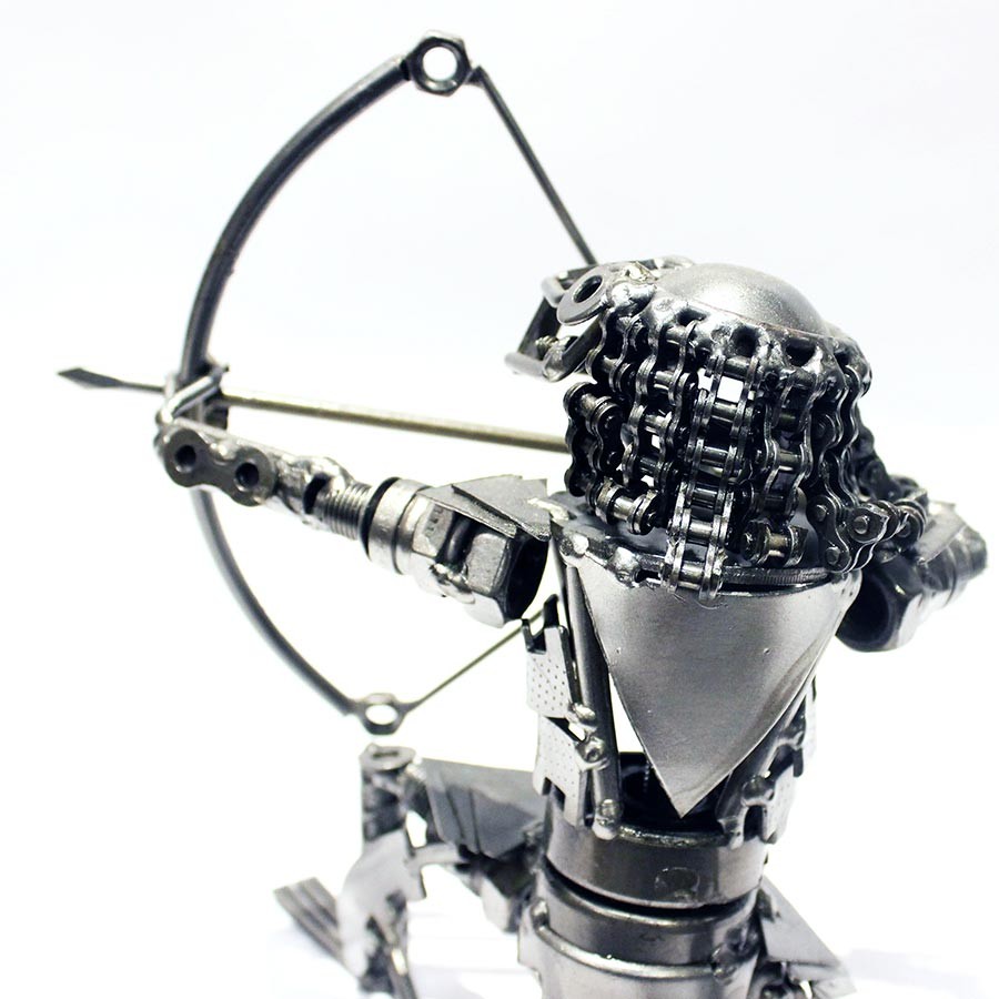 Predator Metal Sculpture Model Recycled Predator Scrap Metal Sculpture