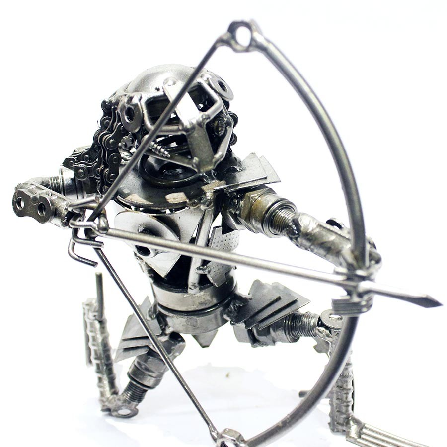 Predator Metal Sculpture Model Recycled Predator Scrap Metal Sculpture