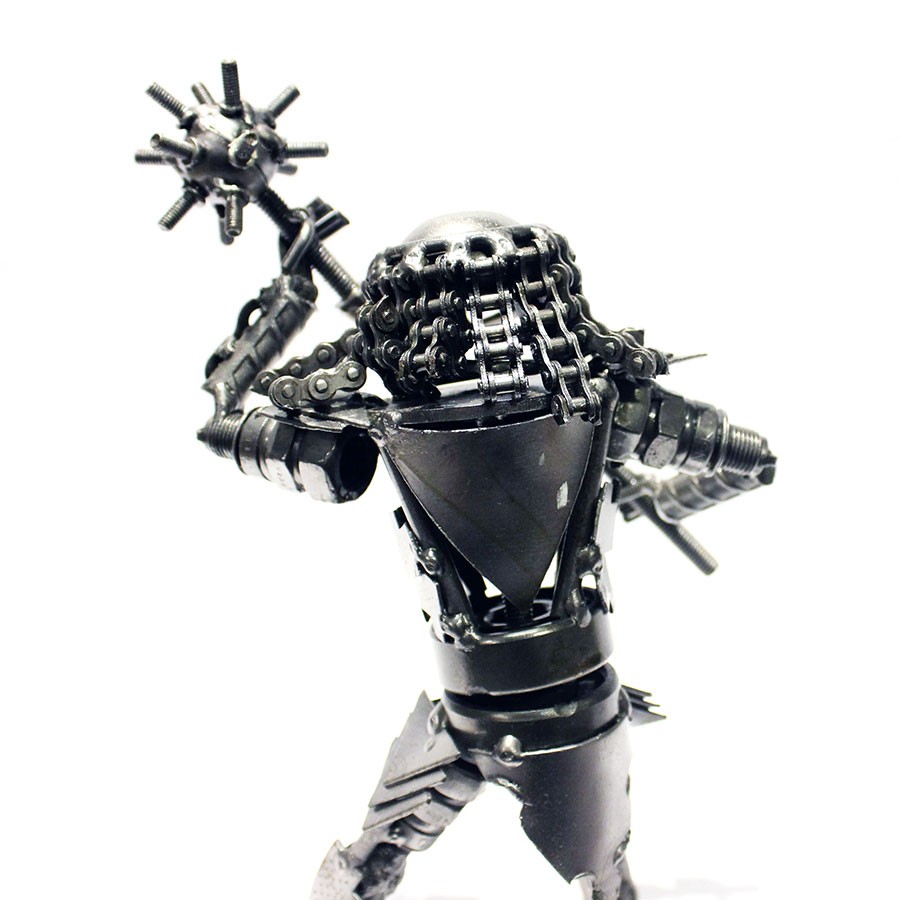 scrap metal alien figure