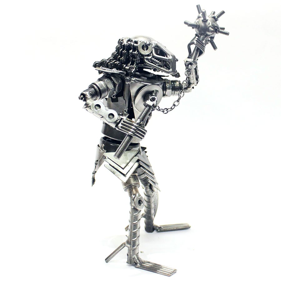 Predator sculpture (set 5), Scrap Metal Art, recycled scrap metal