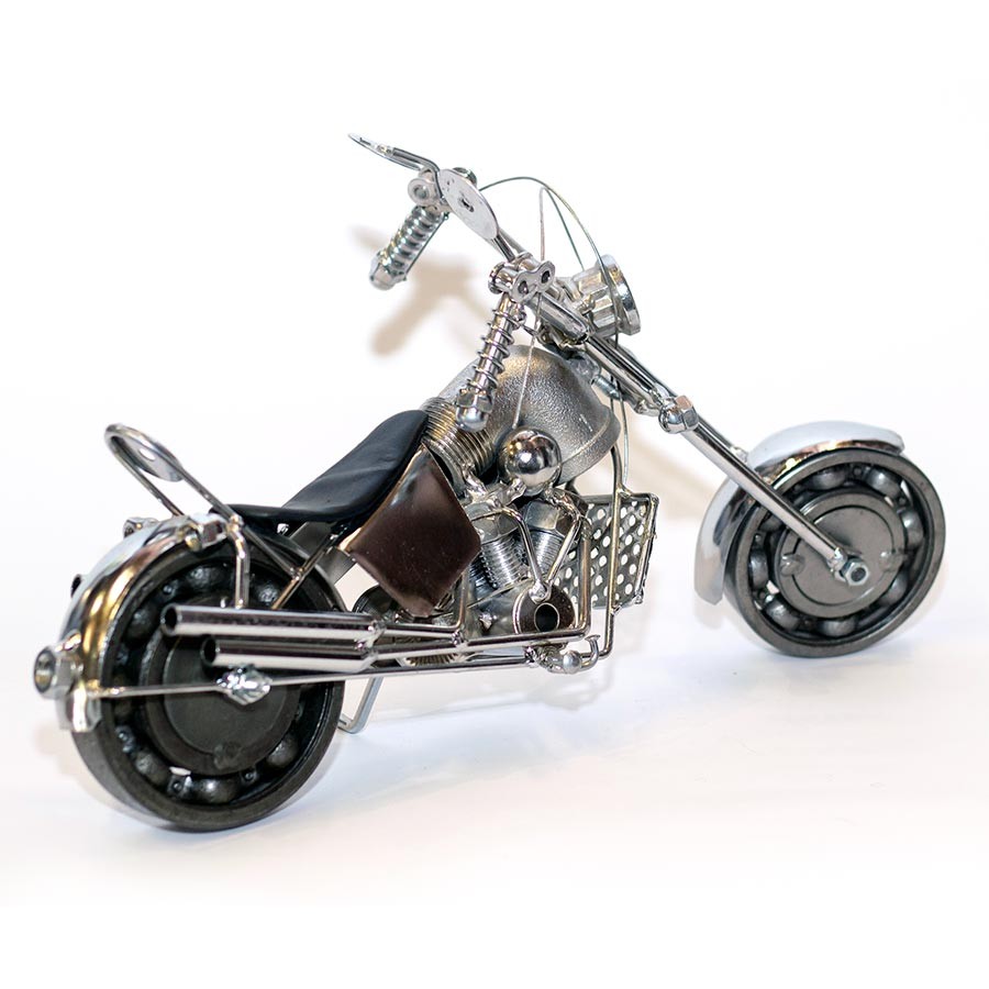 Harley Davidson Metal Motorcycle Sculpture