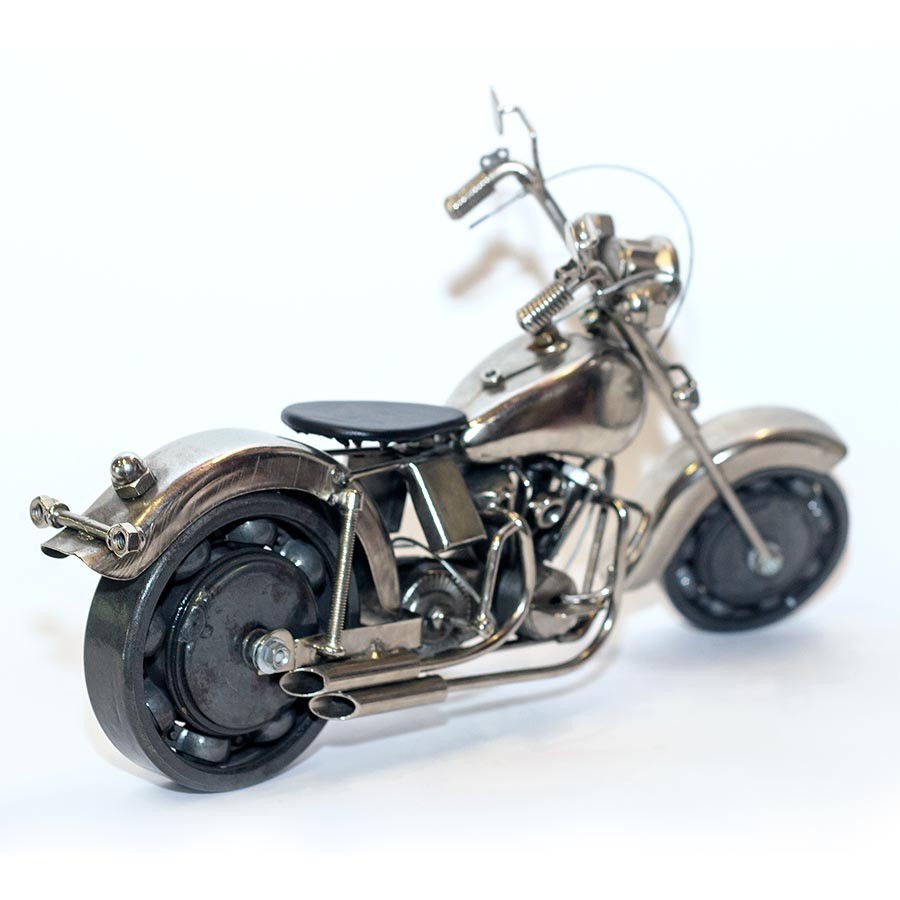 Harley Davidson Metal Motorcycle Sculpture Recycled Metal Sculpture