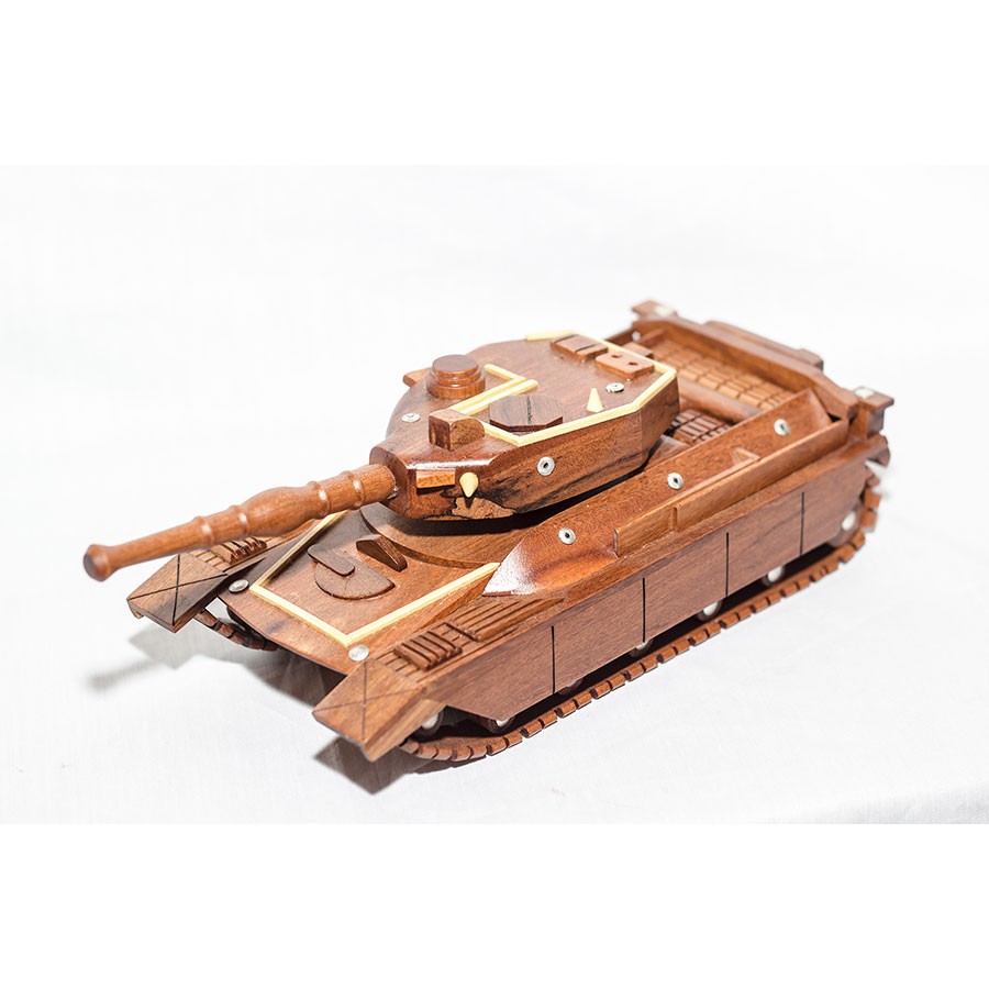 Wooden Tank model Military Tank Mahogany Wooden Military Vehicle Model