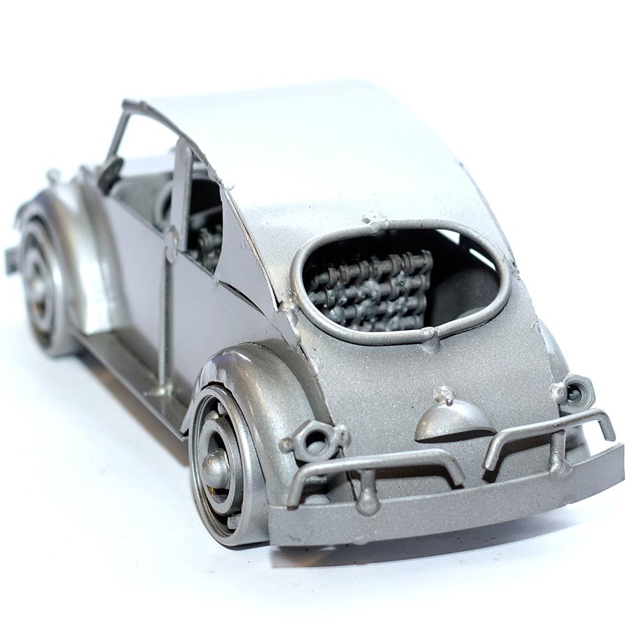 Volkswagen Car Metal Art Sculpture 24cm, Gray (VSW01) Metal vw model