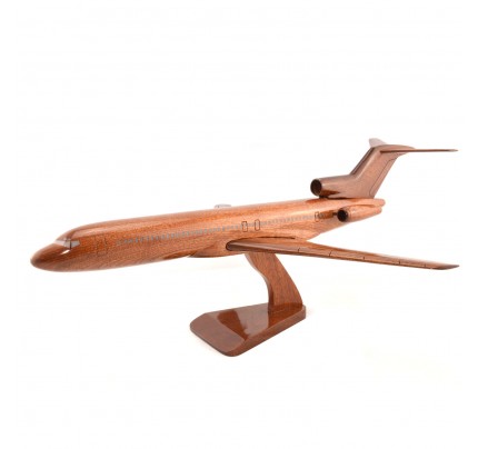 Boeing 727 Solid Mahogany Wooden Airplane model for Aircraft Lovers