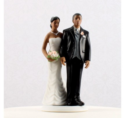 The Love Pinch Bridal Couple Figurine Couple Wedding cake topper