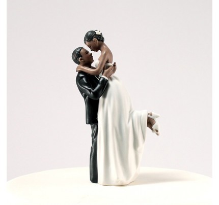 True Romance Couple Figurine Unique Wedding Cake Topper