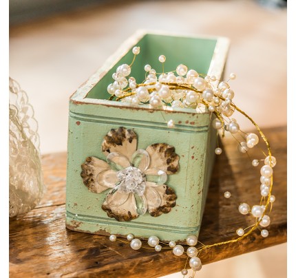 Vintage Inspired Ornate Box With Decorative Pull