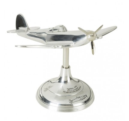 Spitfire Travel Model : Aluminum desk fighter plane WWII model