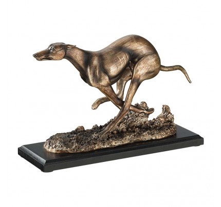 Greyhound Whippet Art Deco Dog Statue 