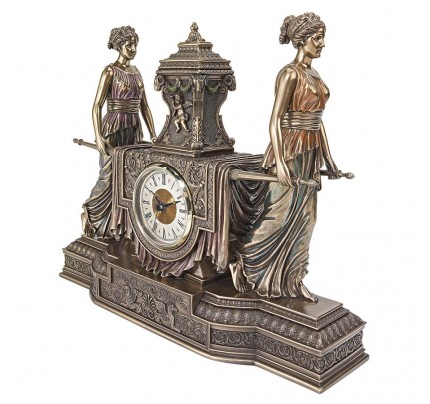 Versailles Maidens Mantel Clock