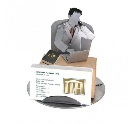 Attorney Male Business Card Holder
