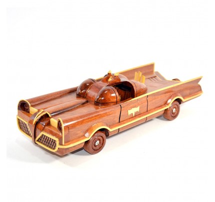 Authentic 1966 Batman's Batmobile Wooden Car Model