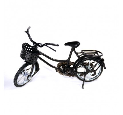 Girl's Bicycle Metal Sculpture Model - gift for cyclist