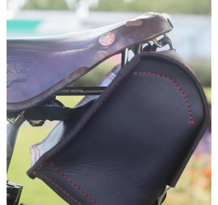 Naiyafly Retro Bicycle Saddle Seat Bag Tail Back Bag PU Leather Handlebar Bag Storage Tool Pouch Bike Front Bag Utility Vintage Bag, Size