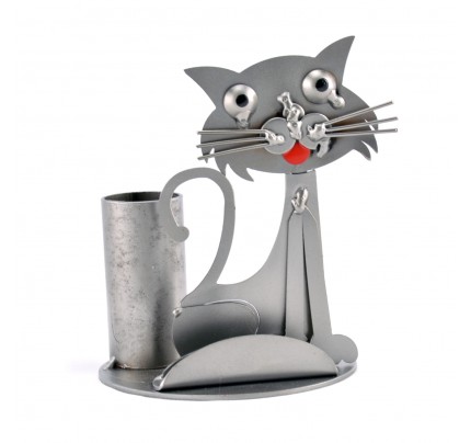 Cat Business Card Holder - Metal Card Holder