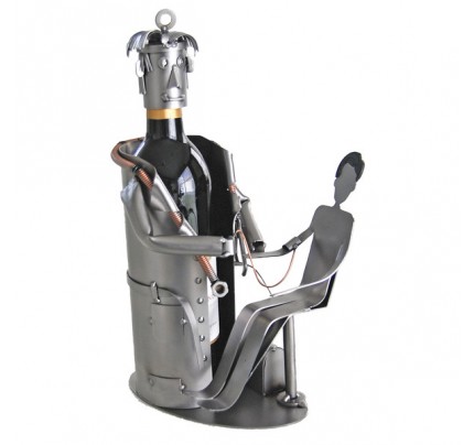 Doctor with Patient 1 Bottle Tabletop Wine Rack