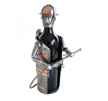 Fireman Wine Bottle Holder