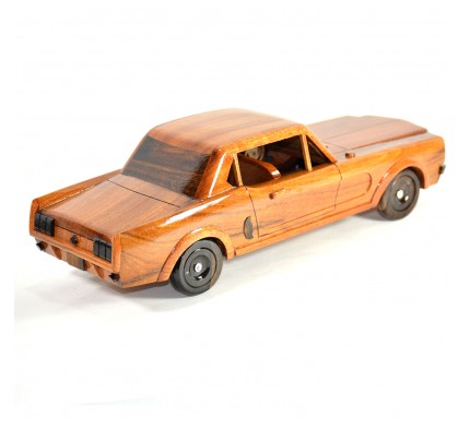 Ford Mustang 1964 - Mahogany Wooden Model Car