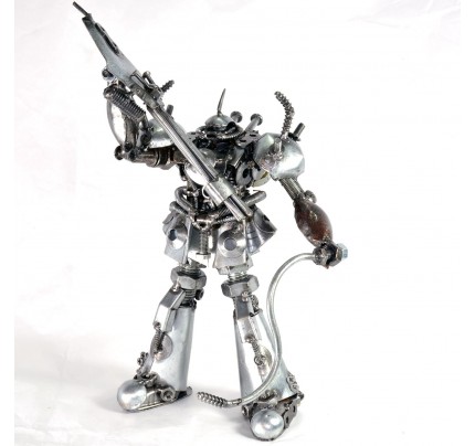 Gundam Exia - Hero fighter robot - Metal sculpture