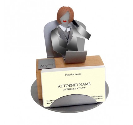 Attorney Female Business Card Holder