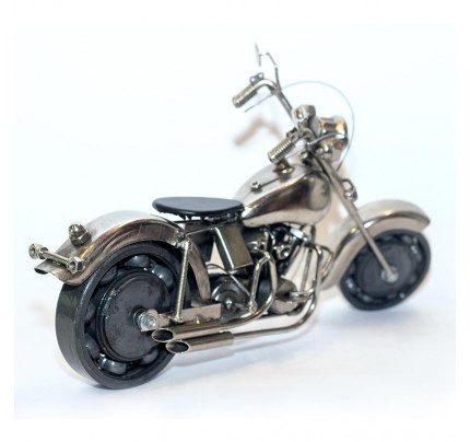 Harley Davidson Metal Art Sculpture (Gray & Black) 35cm