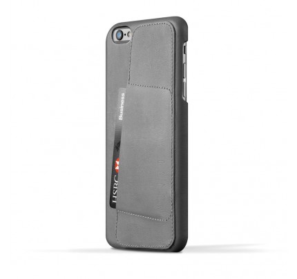 Leather Wallet Case 80° for iPhone 6(s) Plus - Gray