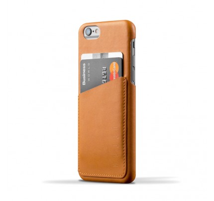 Leather Wallet Case for iPhone 6 (s) - Tan Color