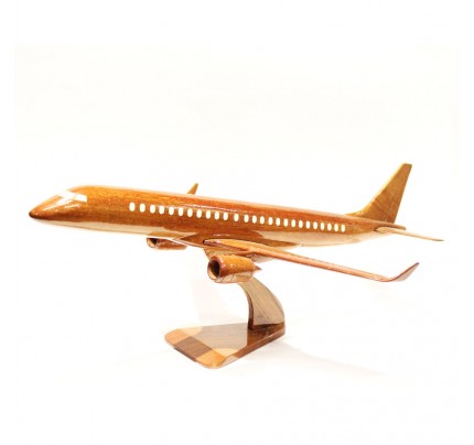 Boeing Mitsubishi Airplane Solid Mahogany Airplane Wooden Model (big)