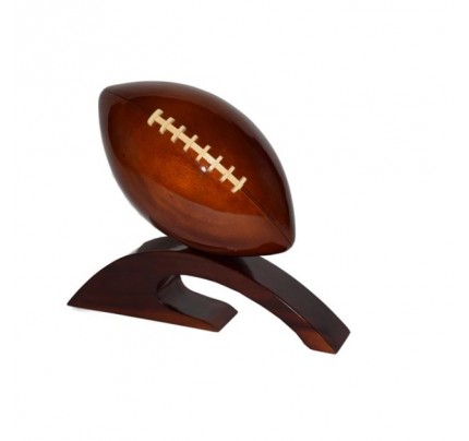 Mahogany Wooden Football Model : Handcrafted