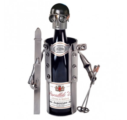 Skier Wine Bottle Holder