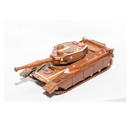 Mahogany Military Tank (Small) Wooden Military Vehicle