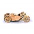 3 Wheels Old Style Motorcycle Wooden Handmade Art Gift for Anniversary Birthday Christmas Wedding