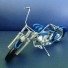 Wire Art Motorcycle Blue - Handmade Aluminium Wire Art Sculpture 6