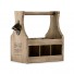 Wood Beer Bottle Caddy With Opener - Save Water Drink Beer