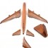 Boeing 747 airplane model - Solid Mahogany Wooden Airplane