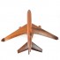 Boeing 757 wooden airplane kiln-dried mahogany