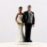 Wedding Hand painted porcelain Cake Topper     