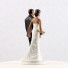 Wedding Hand painted porcelain Cake Topper     