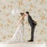 Leaning In For A Kiss - Balloon Wedding Cake Topper