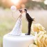 Leaning In For A Kiss - Balloon Wedding Cake Topper