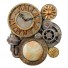 Gears of Time Sculptural Wall Clock: Medium